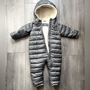 Eddie Bauer Infant Down Snow Suit - Gray Smoke
